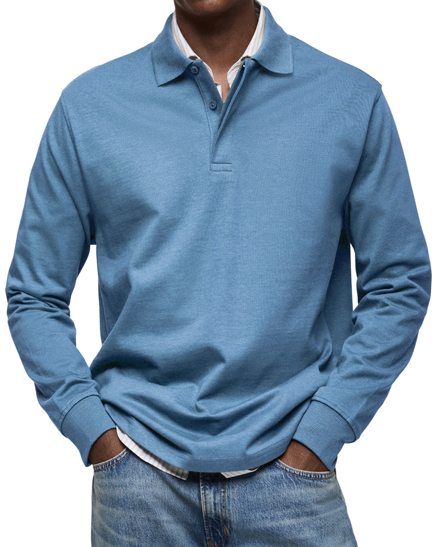 Men's Long Sleeve Polo Shirt | Regular Fit