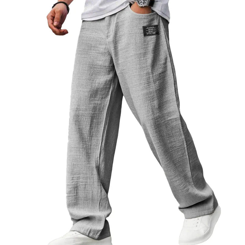 Men's Straight Leg Casual Trousers | Relaxed Fit