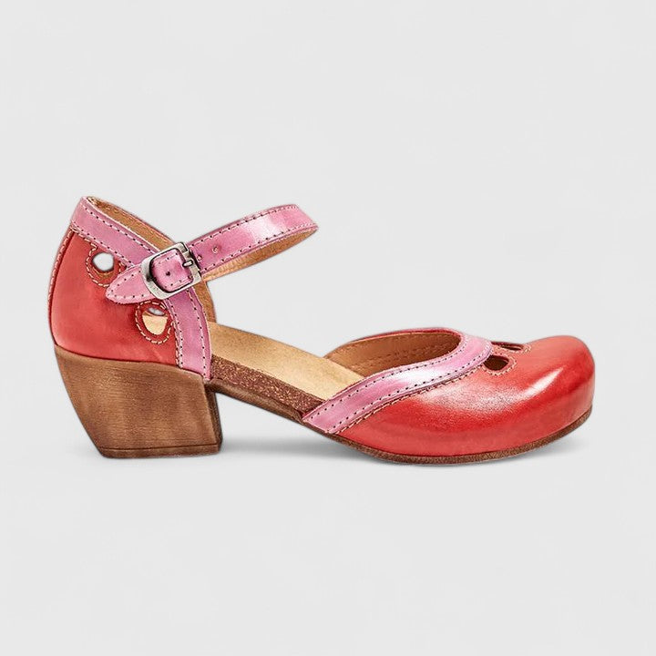 Isolde | Ankle Strap Block Heels