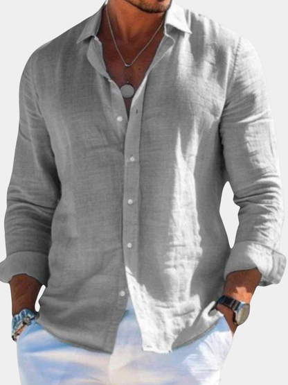 Men's Button-Down Collared Shirt | Long Sleeve