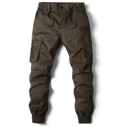 Men's Cargo Drawstring Trousers | Cuffed