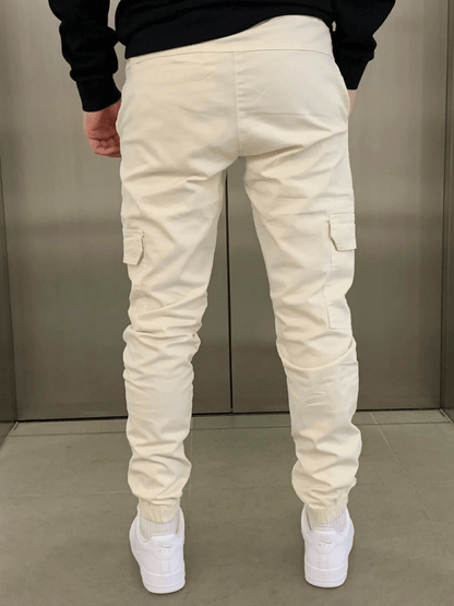 Men's Drawstring Cargo Trousers | Cuffed