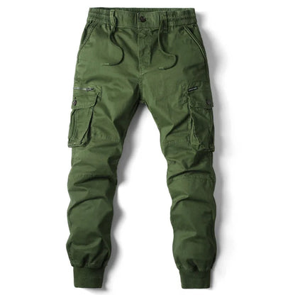 Men's Cargo Drawstring Trousers | Cuffed