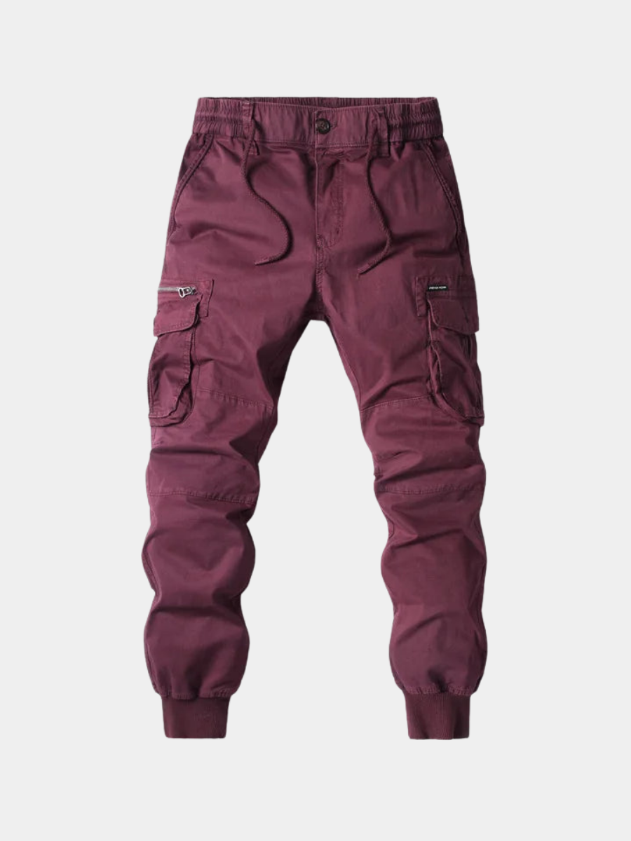 Men's Cargo Drawstring Trousers | Cuffed