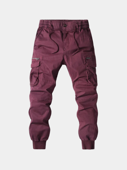 Men's Cargo Drawstring Trousers | Cuffed