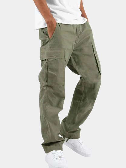 Men's Cargo Drawstring Trousers | Relaxed