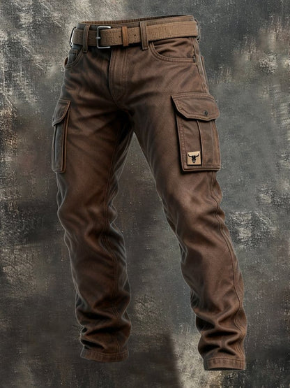 Men's Cargo Utility Trousers | Straight Leg