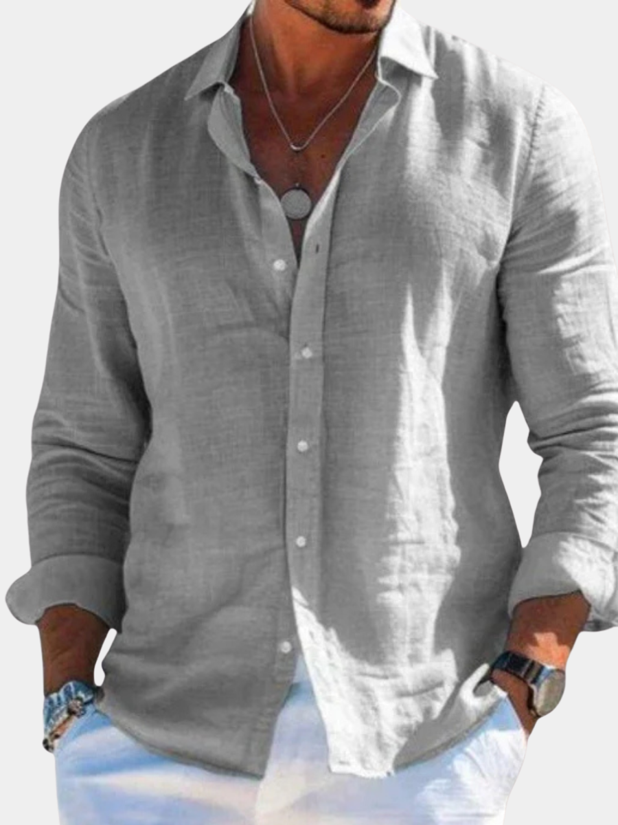 Men's Casual Button-Down Shirt | Long Sleeve