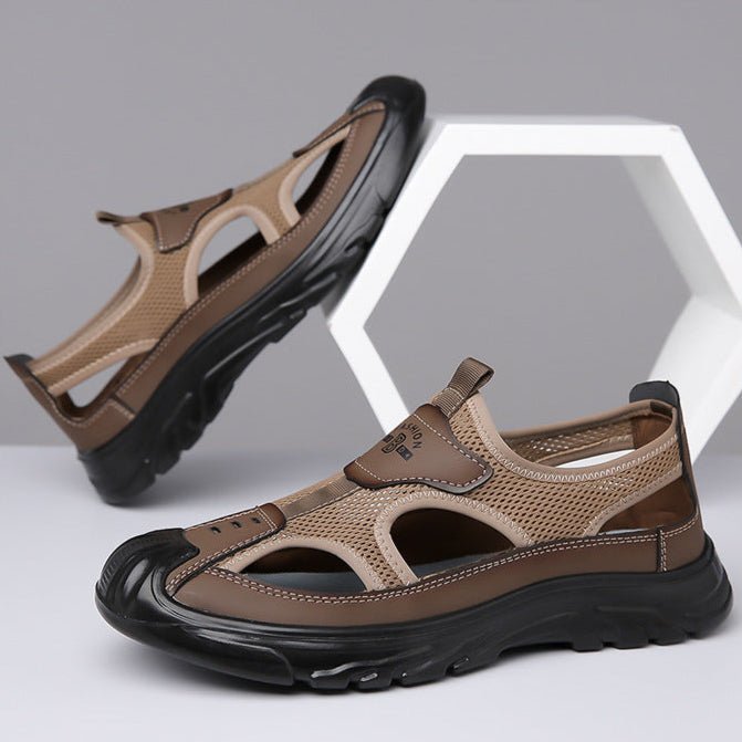 Hugh | Closed-Toe Mesh Sandals