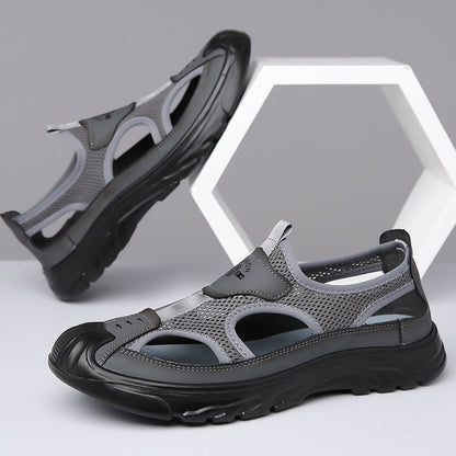 Hugh | Closed-Toe Mesh Sandals