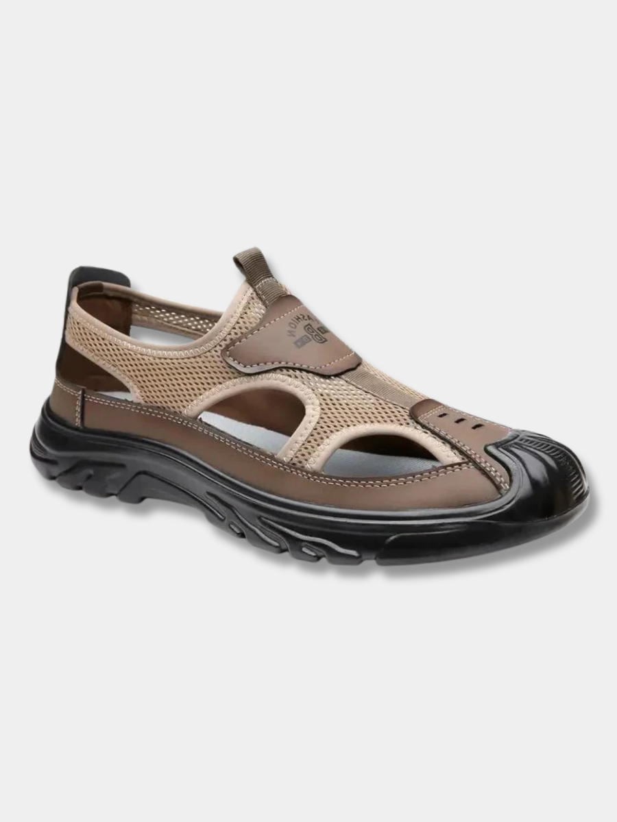 Hugh | Closed-Toe Mesh Sandals