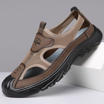 Hugh | Closed-Toe Mesh Sandals