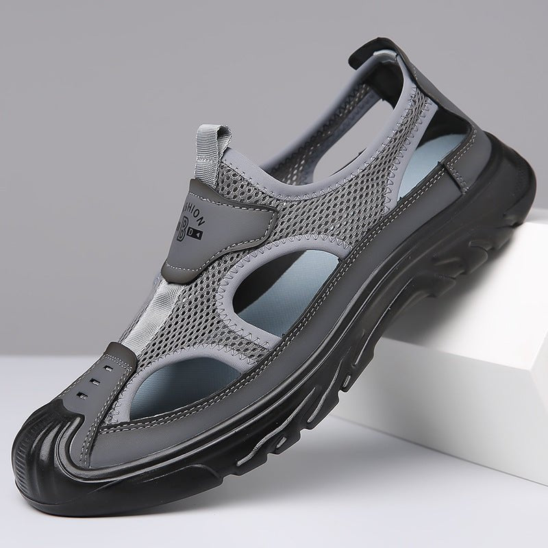 Hugh | Closed-Toe Mesh Sandals
