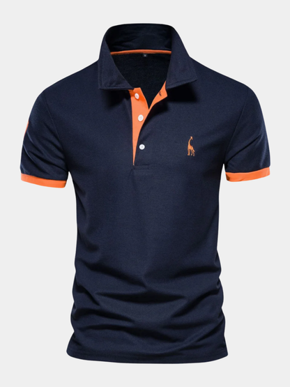 Men's Contrast Collar Polo Shirt | Classic Fit