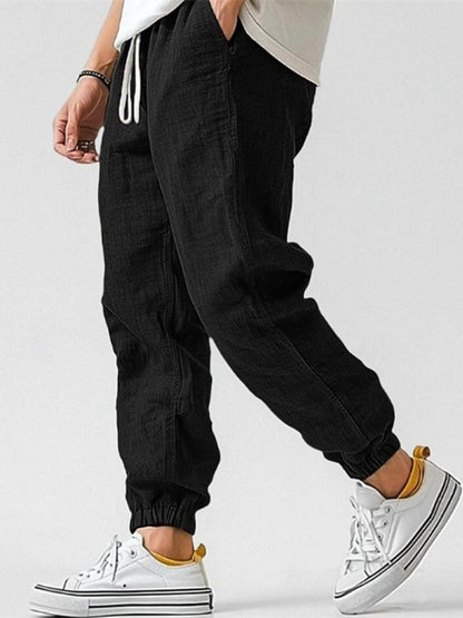Caspian | Tapered Drawstring Cuffed Trousers
