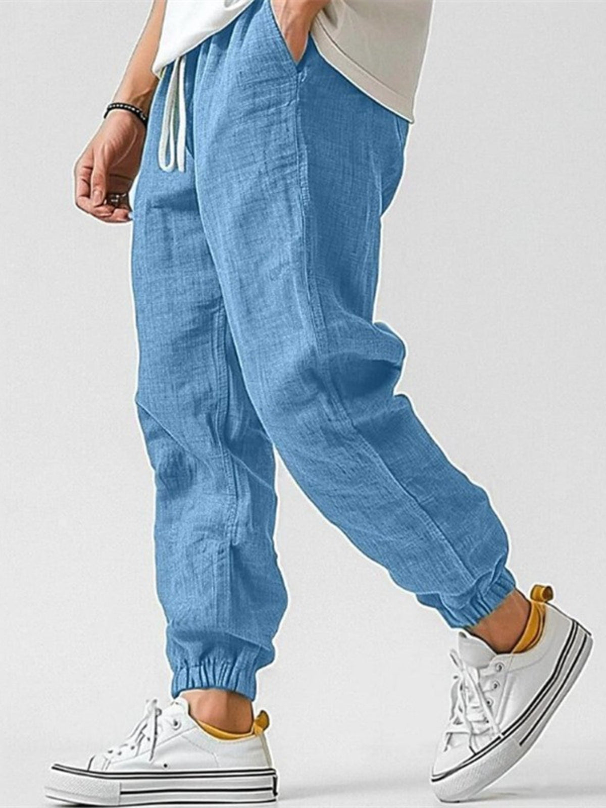 Caspian | Tapered Drawstring Cuffed Trousers