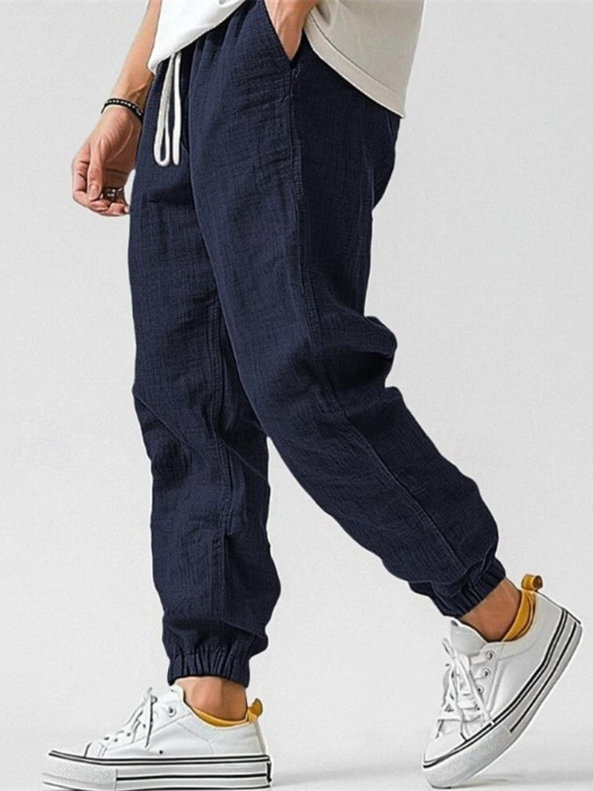 Caspian | Tapered Drawstring Cuffed Trousers