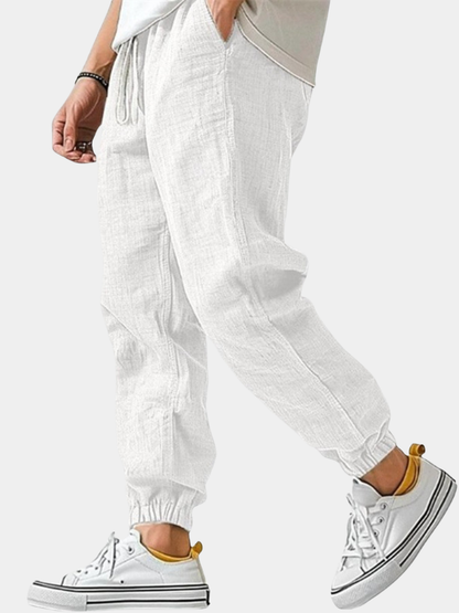 Caspian | Tapered Drawstring Cuffed Trousers