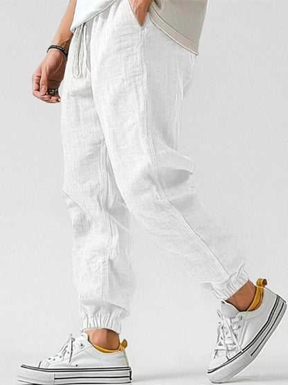 Caspian | Tapered Drawstring Cuffed Trousers