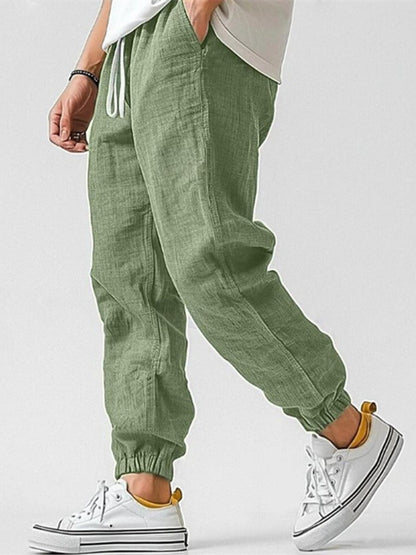 Caspian | Tapered Drawstring Cuffed Trousers