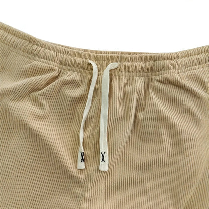 Men's Drawstring Relaxed Trousers | Straight-Leg