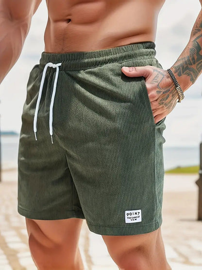 Men's Drawstring Swim Shorts | Elastic Waist