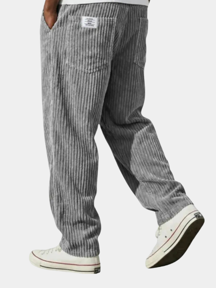 Errol | Straight Leg Elastic Waist Trousers