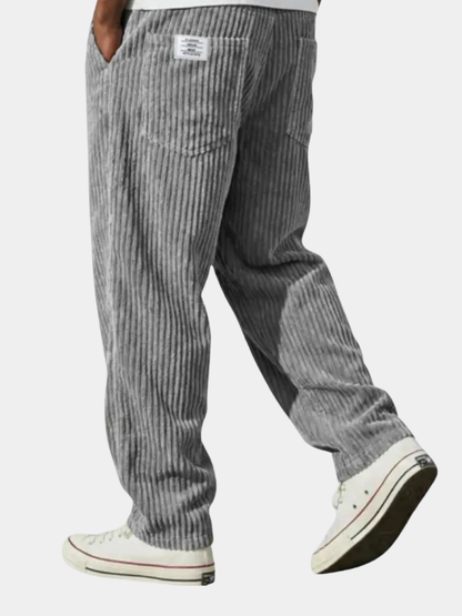 Errol | Straight Leg Elastic Waist Trousers