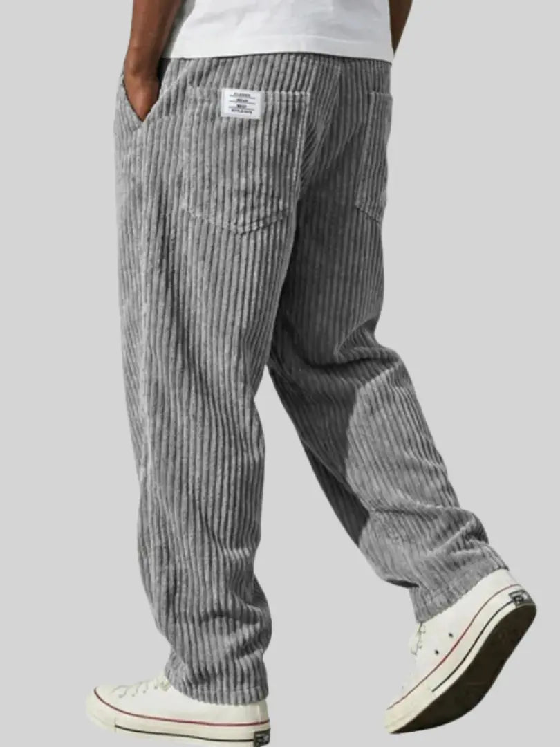 Errol | Straight Leg Elastic Waist Trousers