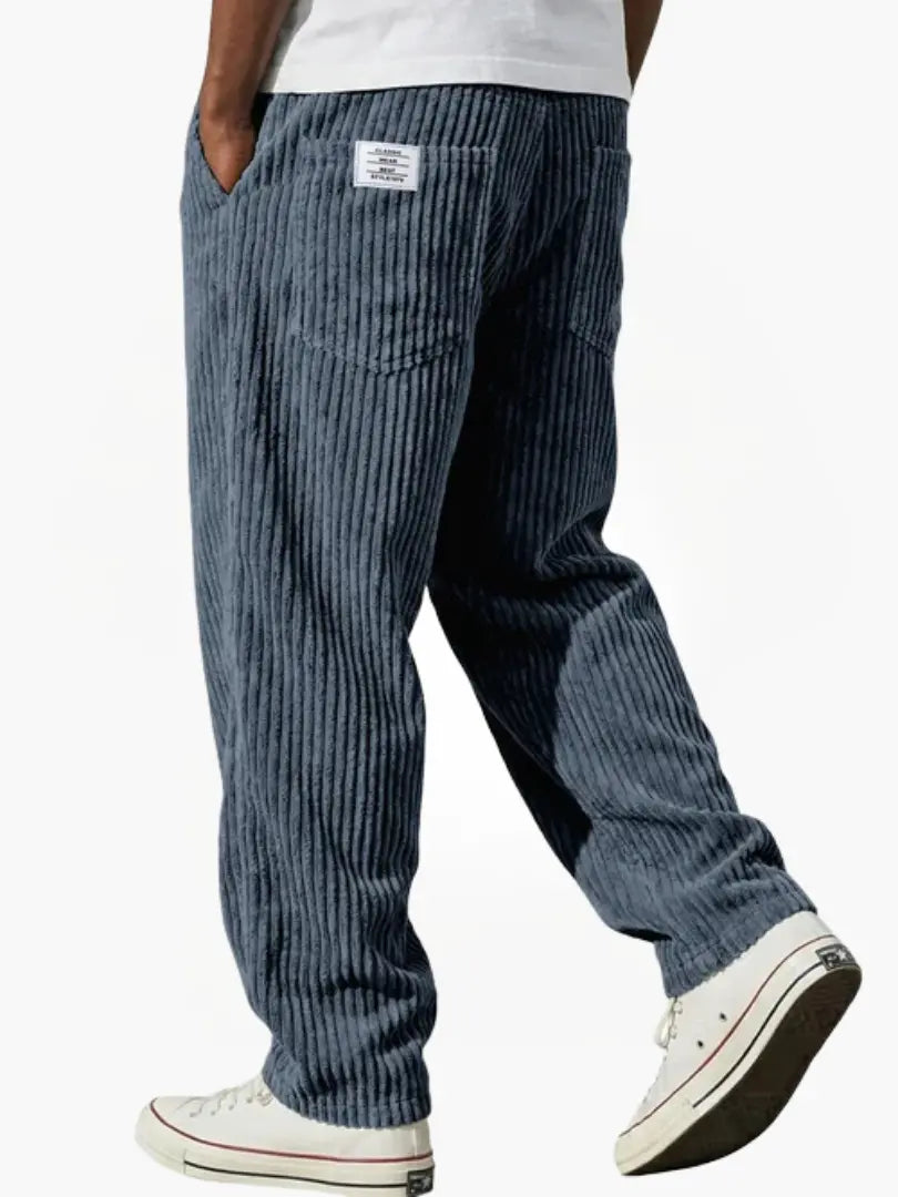 Errol | Straight Leg Elastic Waist Trousers