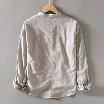 Men's Henley Casual Shirt | Long Sleeve