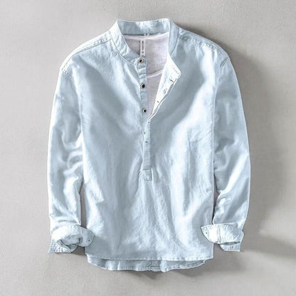 Men's Henley Casual Shirt | Long Sleeve