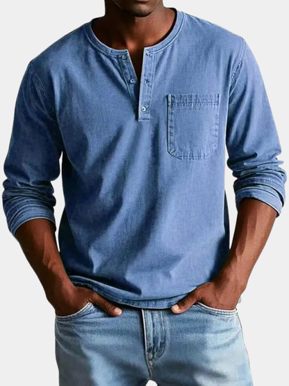 Jerome | Henley Long Sleeve Shirt