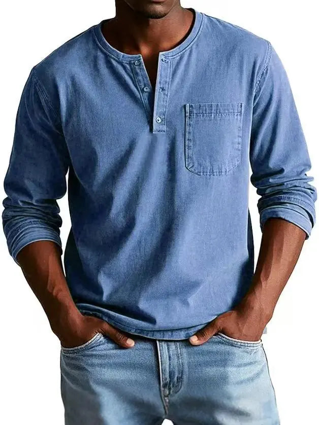 Jerome | Henley Long Sleeve Shirt