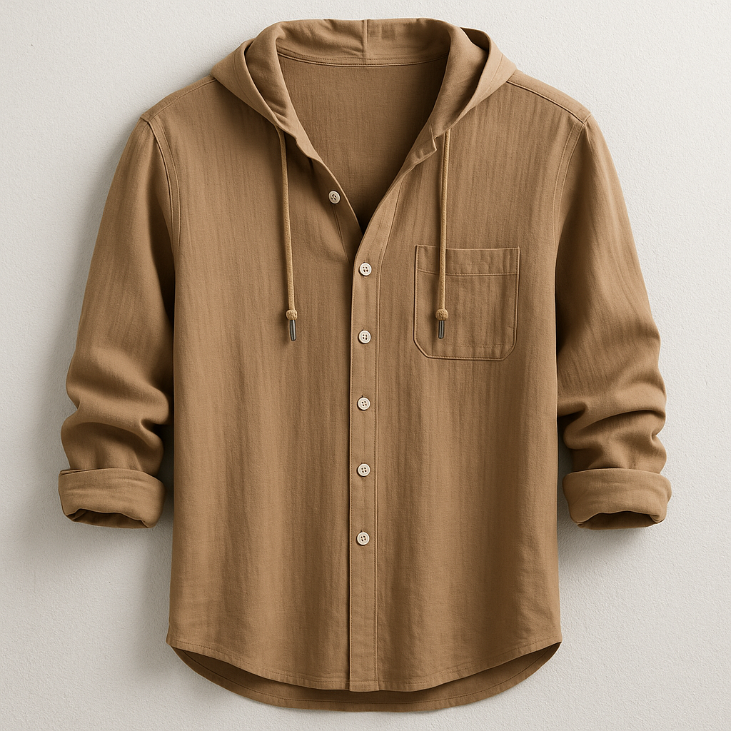 Benedict | Long Sleeve Hooded Shirt