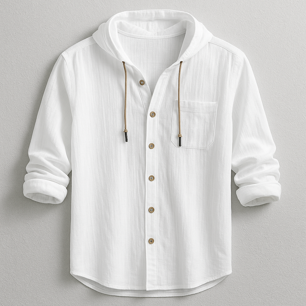 Benedict | Long Sleeve Hooded Shirt