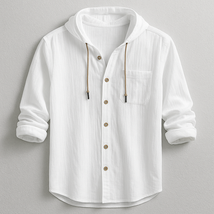 Benedict | Long Sleeve Hooded Shirt