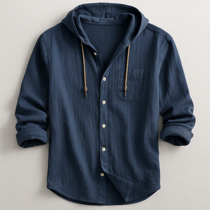 Benedict | Long Sleeve Hooded Shirt