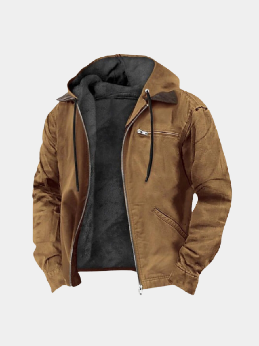 Men's Hooded Lined Jacket | Full-Zip
