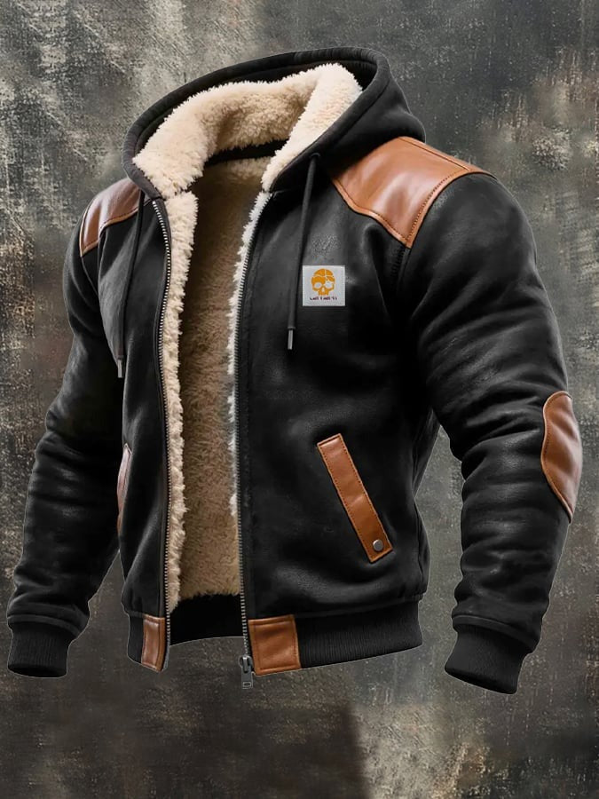 Men's Hooded Lined Jacket | Regular Fit