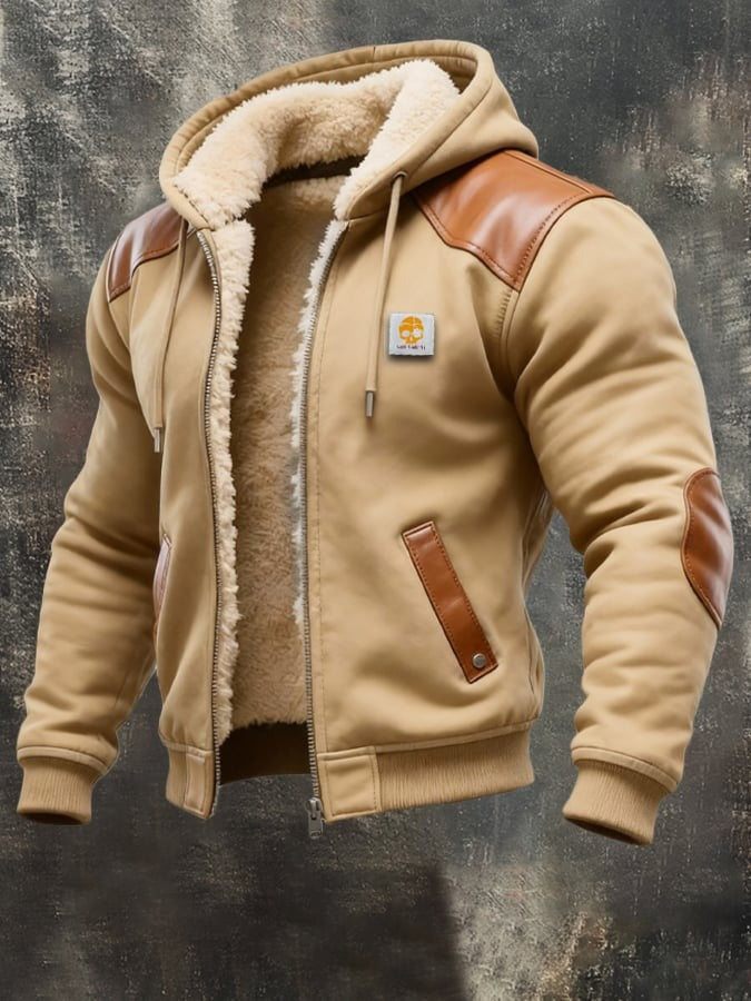 Men's Hooded Lined Jacket | Regular Fit