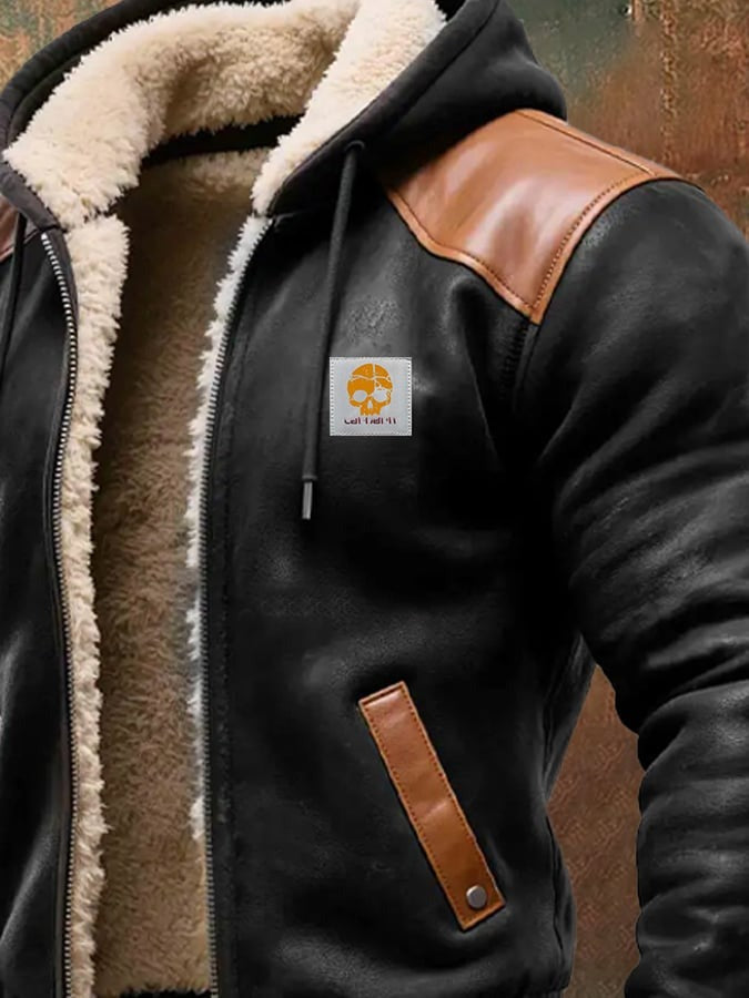 Men's Hooded Lined Jacket | Regular Fit