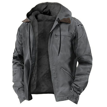 Men's Hooded Lined Jacket | Zip-Up