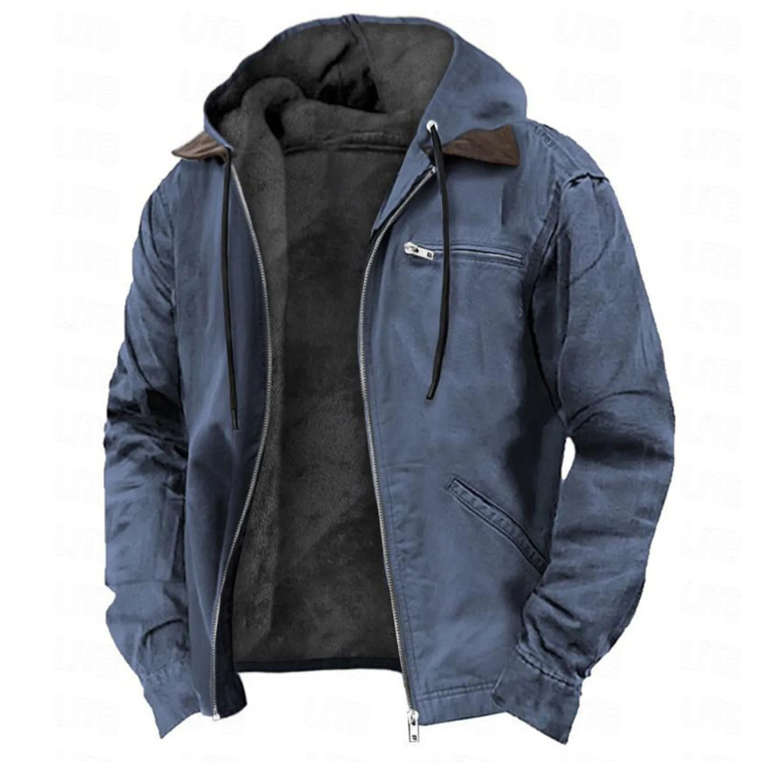 Men's Hooded Lined Jacket | Zip-Up