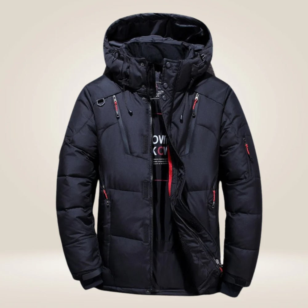 Men's Hooded Padded Jacket | Zip-Up