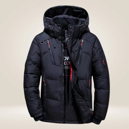 Men's Hooded Padded Jacket | Zip-Up