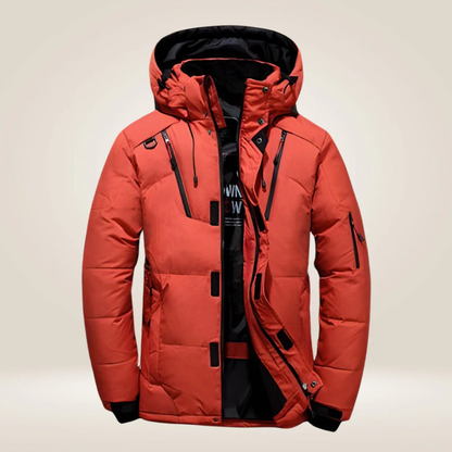 Men's Hooded Padded Jacket | Zip-Up