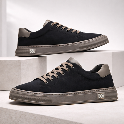 Men's Lace-Up Canvas Trainers | Low-Top