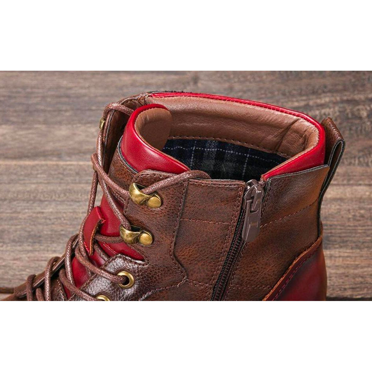 Barnaby | Lace Up Cap-Toe Boots