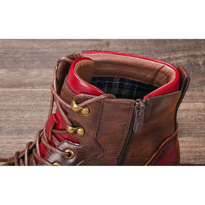 Barnaby | Lace Up Cap-Toe Boots